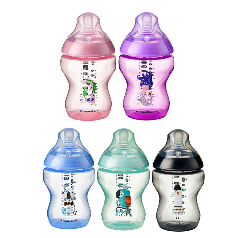 Feeding Bottles :: Tommee Tippee :: Tommee Tippee Super Soft Teat Tinted Bottle 260ml/9oz-Blue (Cat)