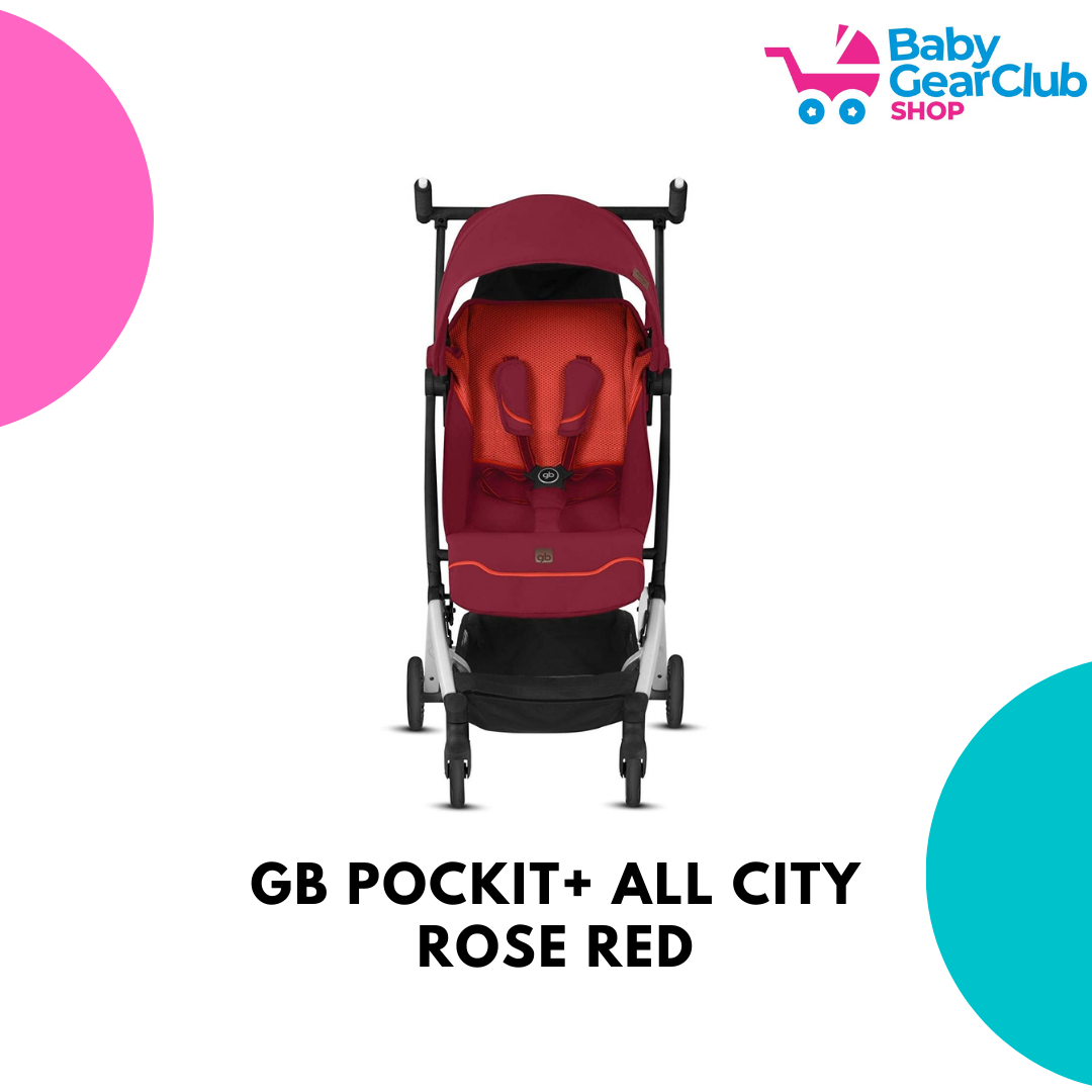 GB Poussette Gold Pockit+ All City Rose - Rouge